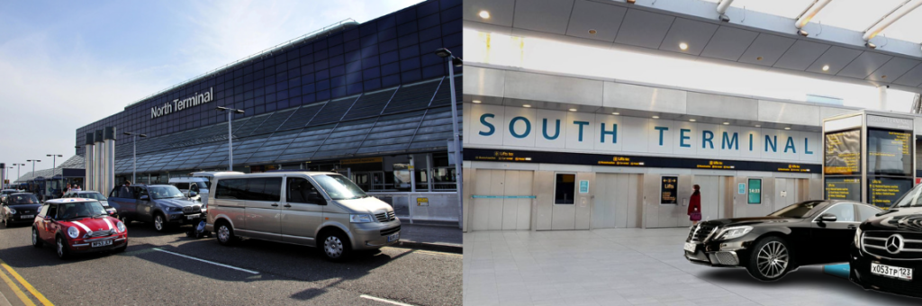 North and South Terminals of Gatwick Airport covered by Taxi Gatwick:
