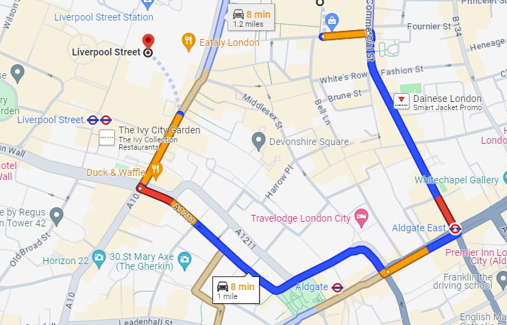How to get to Spitalfields Market from Liverpool Street station
